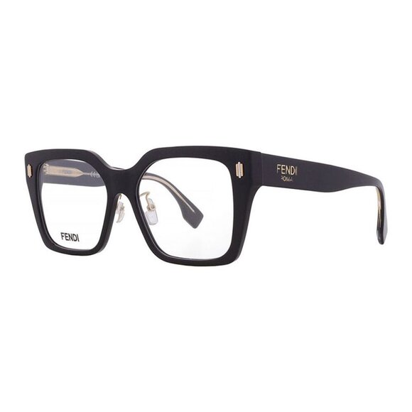 NWT FENDI EYEGLASSES WOMEN SQUARE BLACK EYEWEAR - Picture 1 of 3